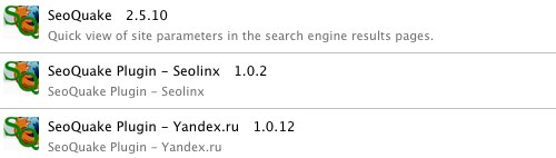 SeoQuake Яндекс