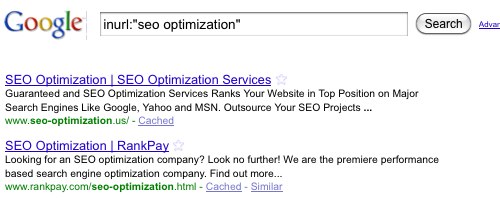 SEO Optimization inurl